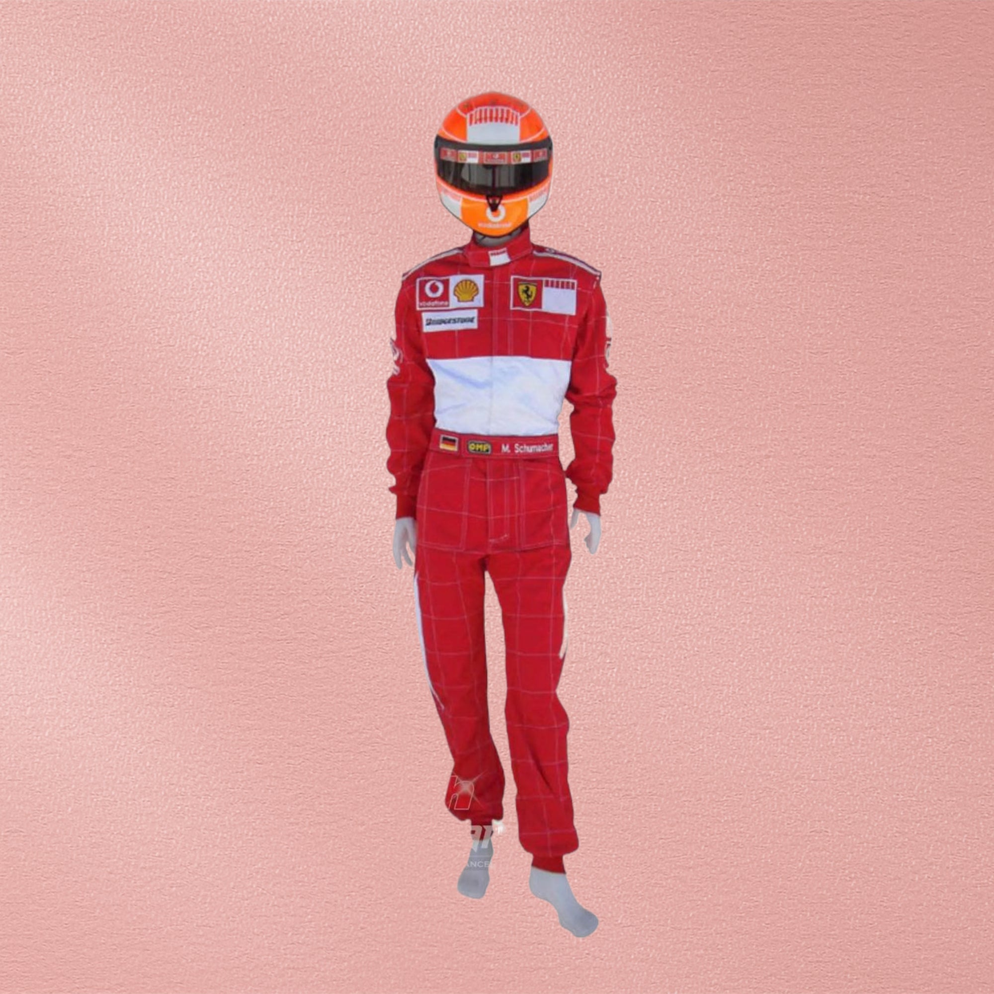 2006 Michael Schumacher BAR CODE Ferrari F1 Embroidered Racing Suit
