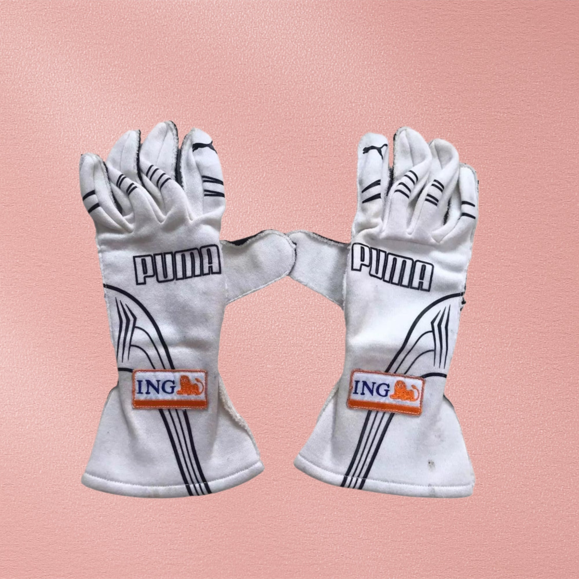 2009 Fernando Alonso ING Renault F1 Puma Gloves
