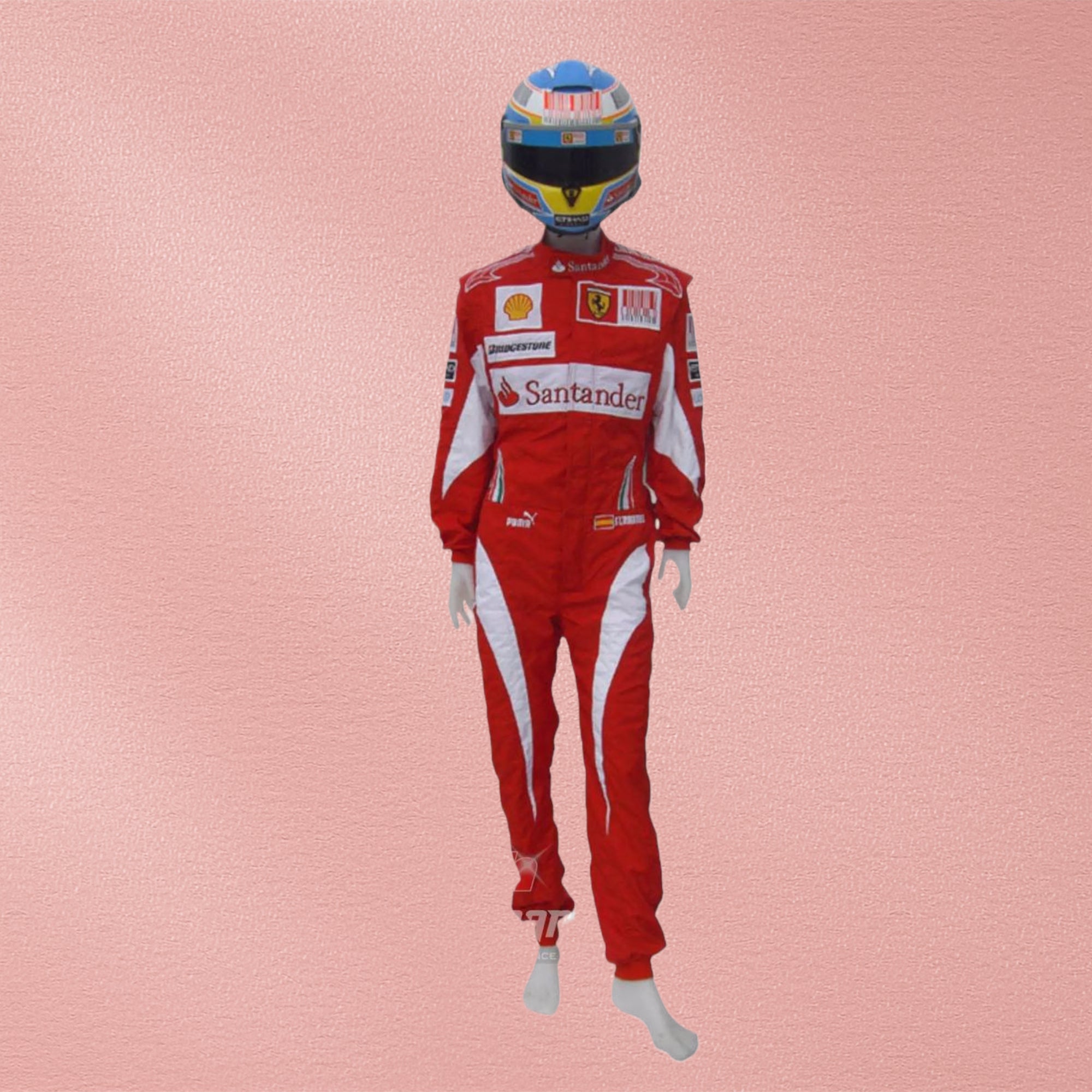 2010 Fernando Alonso Ferrari F1 Embroidered Racing Suit