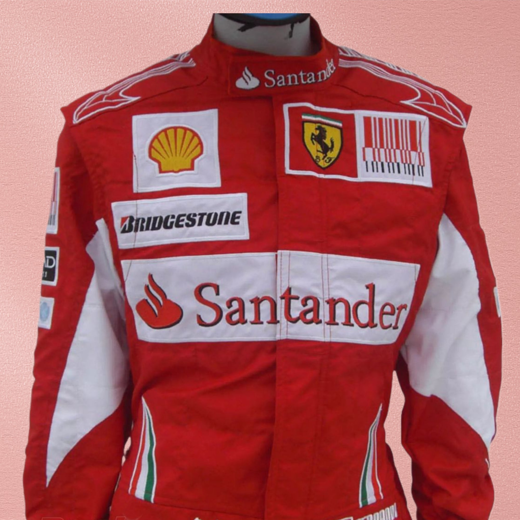 2010 Fernando Alonso Ferrari F1 Embroidered Racing Suit