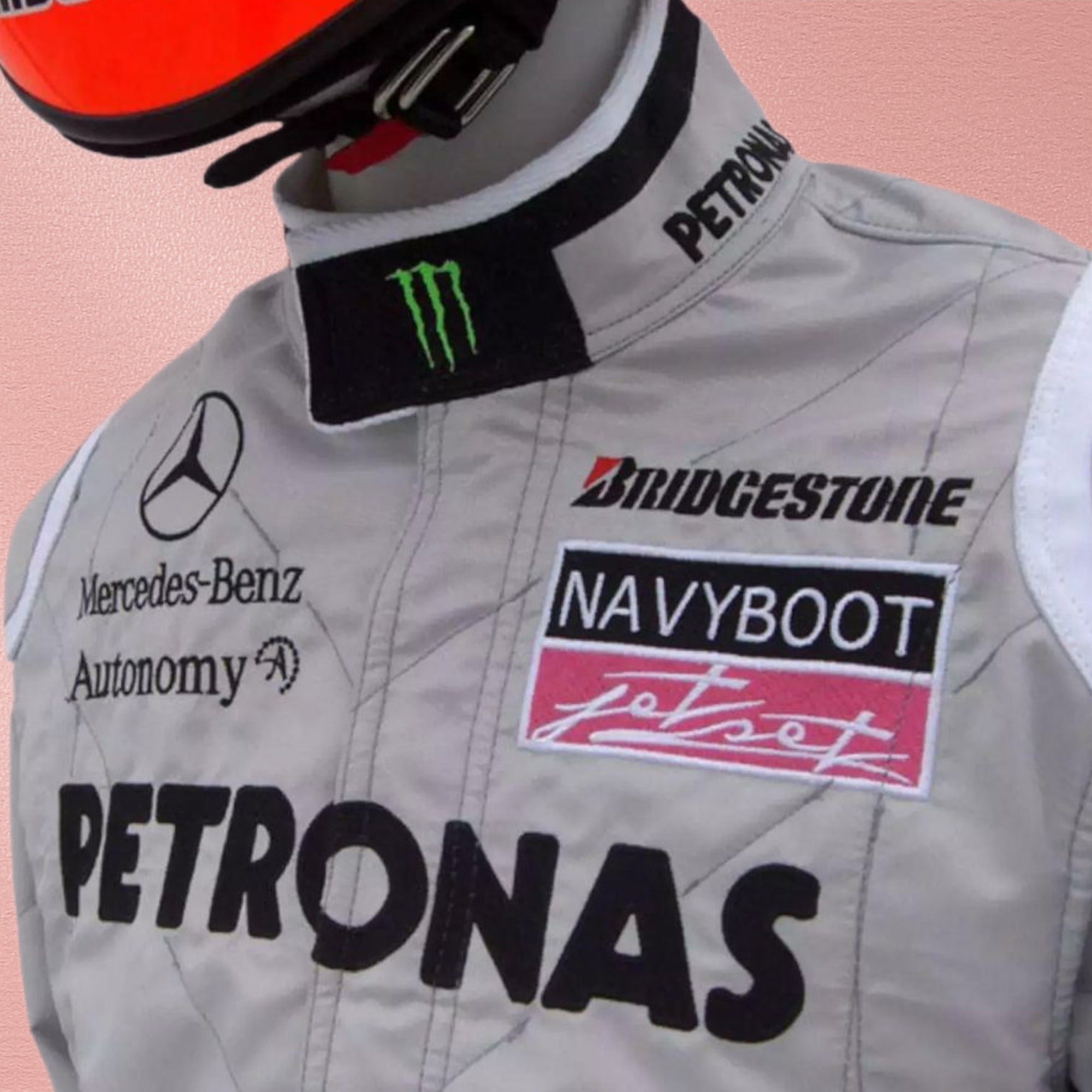 2010 Michael Schumacher Mercedes Benz F1 Embroiderd Race Suit