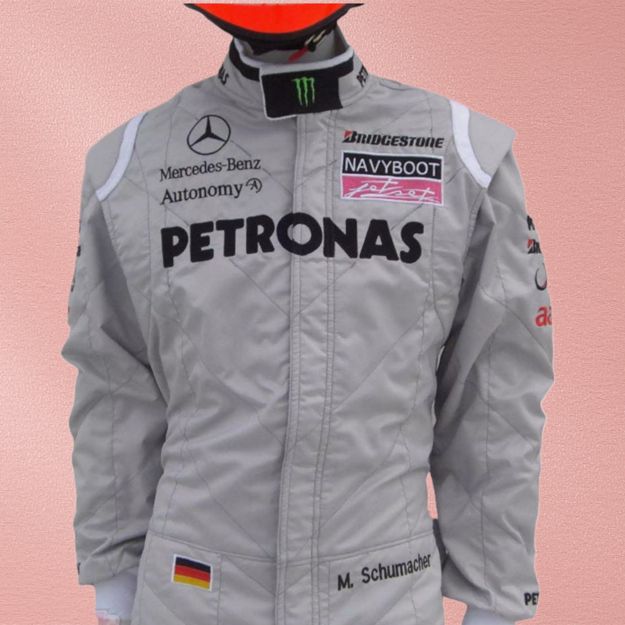 2010 Michael Schumacher Mercedes Benz F1 Embroiderd Race Suit