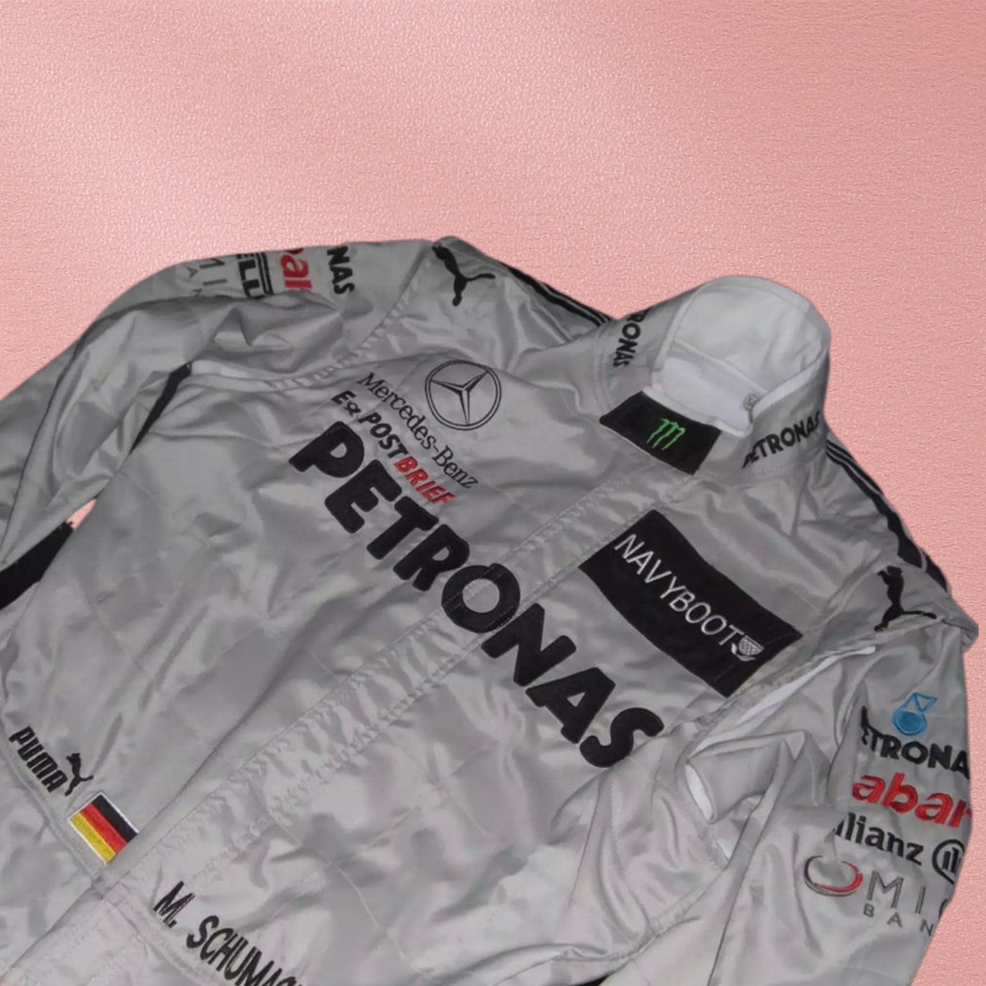 2012 Michael Schumacher Mercedes Benz F1 Embroidered Race Suit