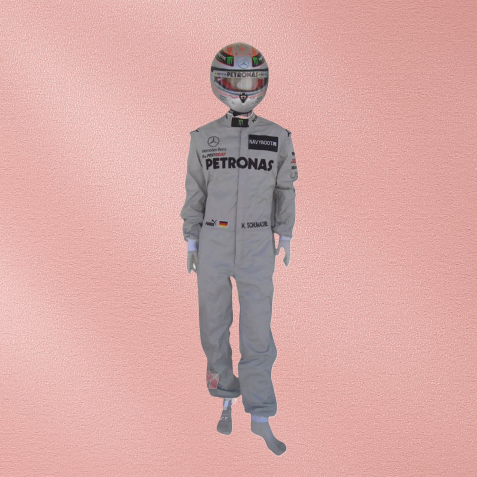 2012 Michael Schumacher Mercedes Benz F1 Embroidered Race Suit