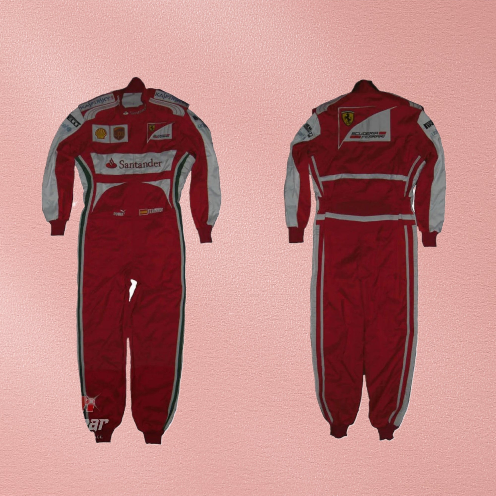 2013 Fernando Alonso Ferrari F1 Embroidered Racing Suit