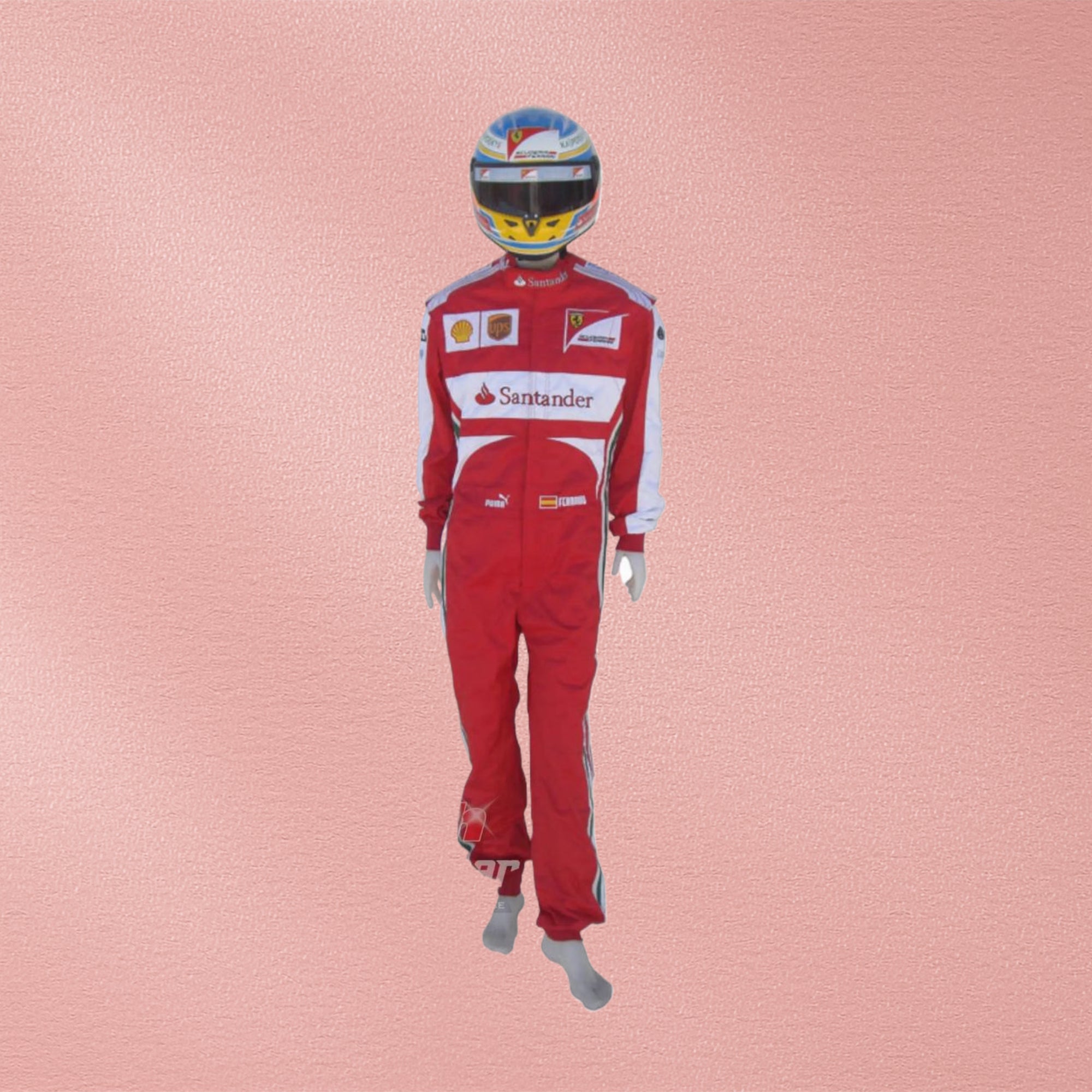 2013 Fernando Alonso Ferrari F1 Embroidered Racing Suit