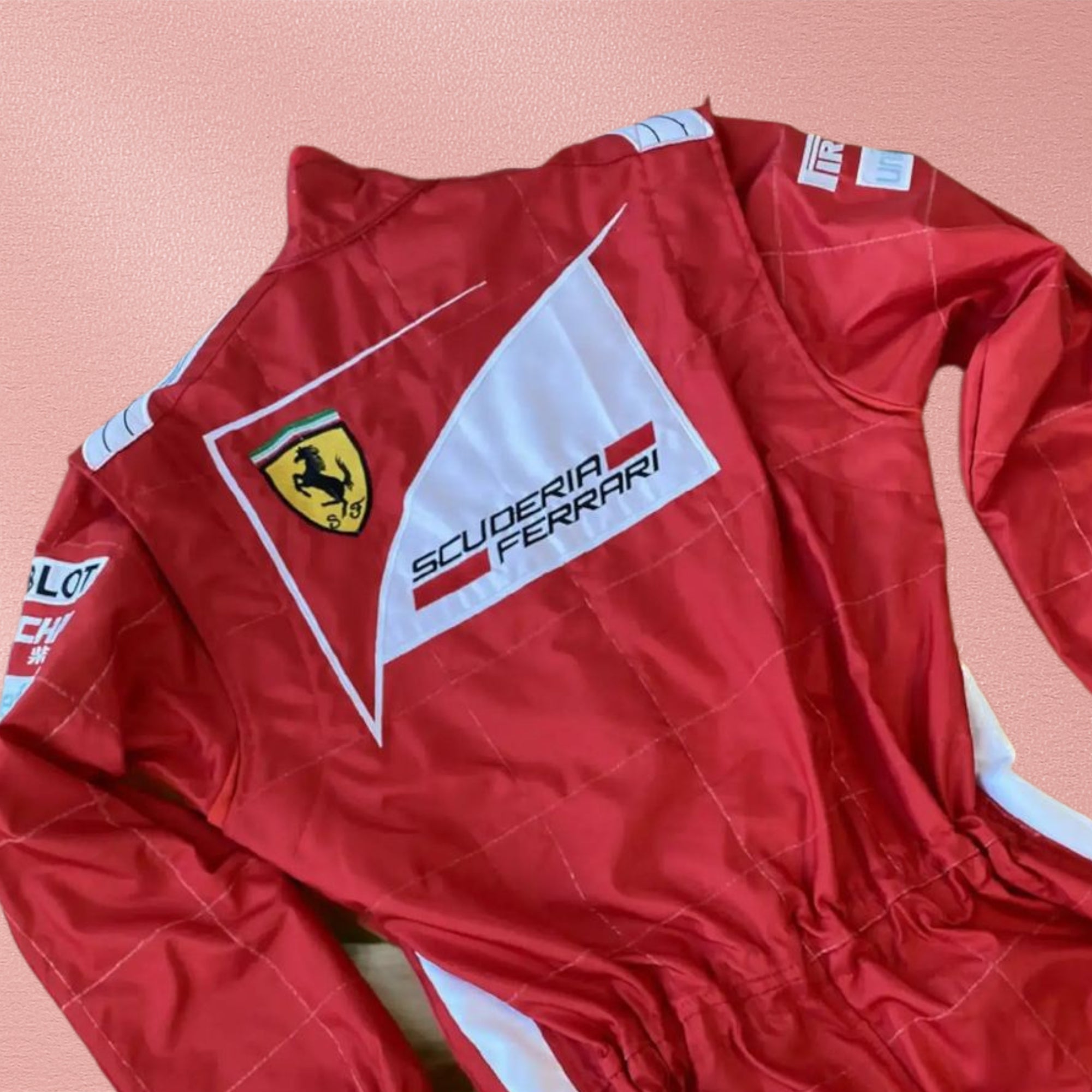 2014 Fernando Alonso Ferrari F1 Embroidered Racing Suit