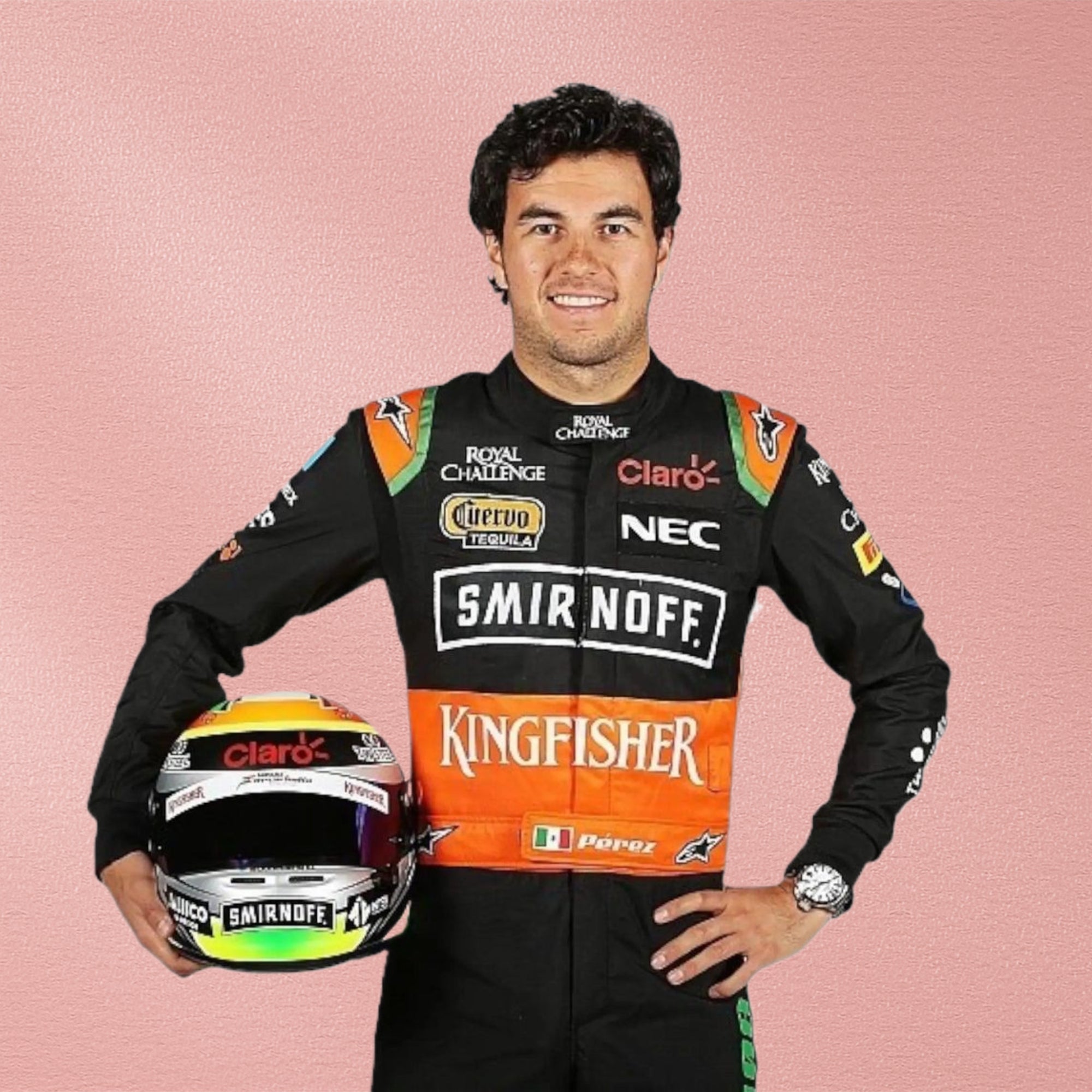2015 Sergio Perez Force India Formula 1 Suit