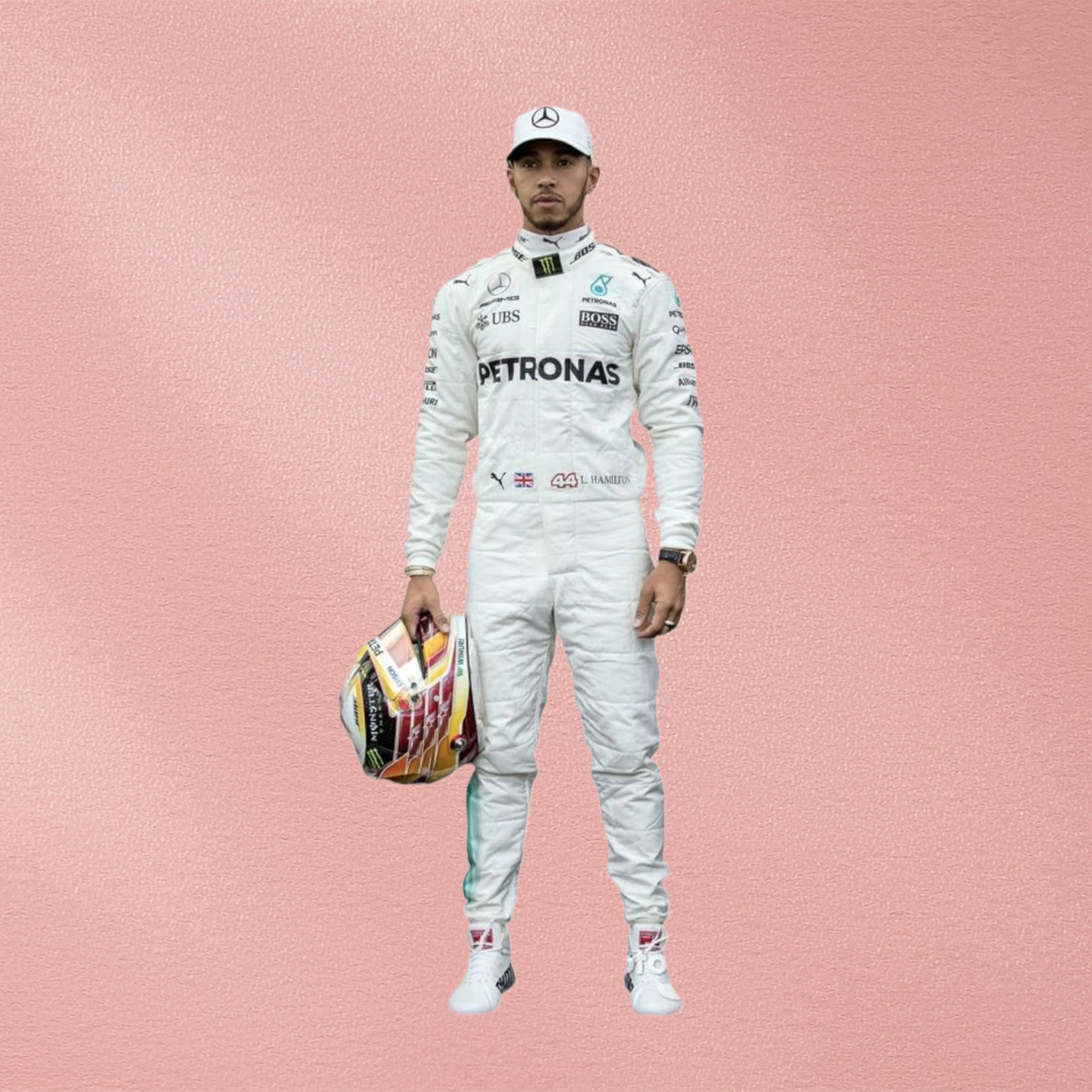 2017 Lewis Hamilton Mercedes-Benz F1 Printed Racing Suit