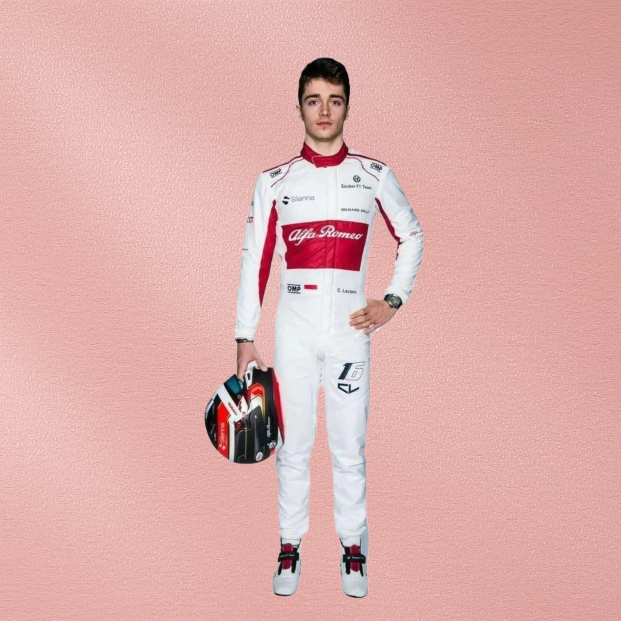 2018 Charles Leclerc Alfa Romeo Sauber F1 Suit