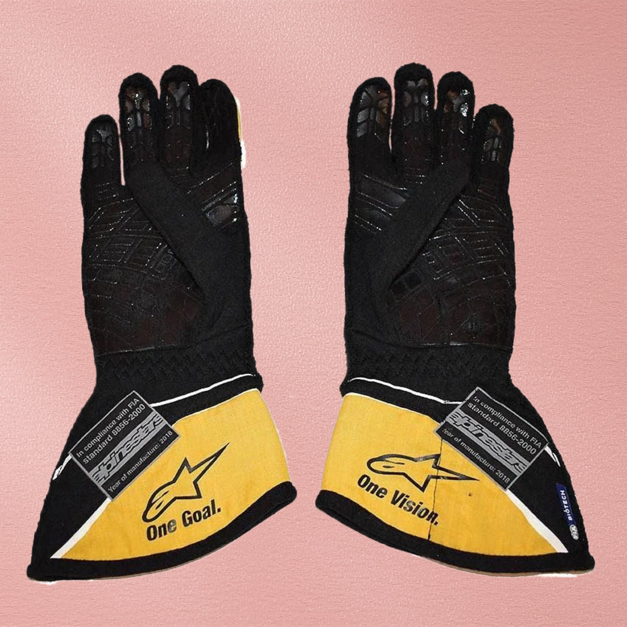 2018 Nico Hulkenberg Renault Formula 1 Race Gloves