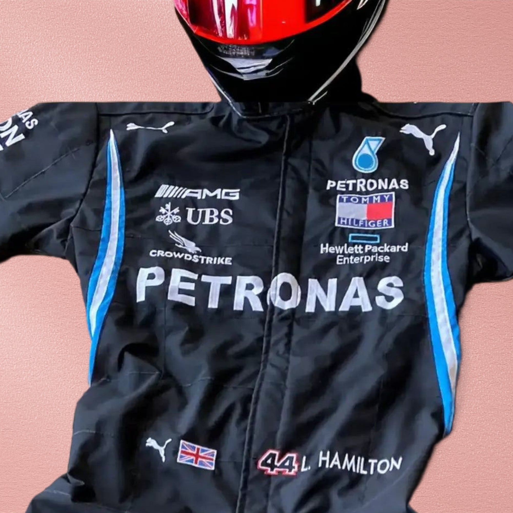 2020 Lewis Hamilton Mercedes AMG F1 Embroidery Race Suit