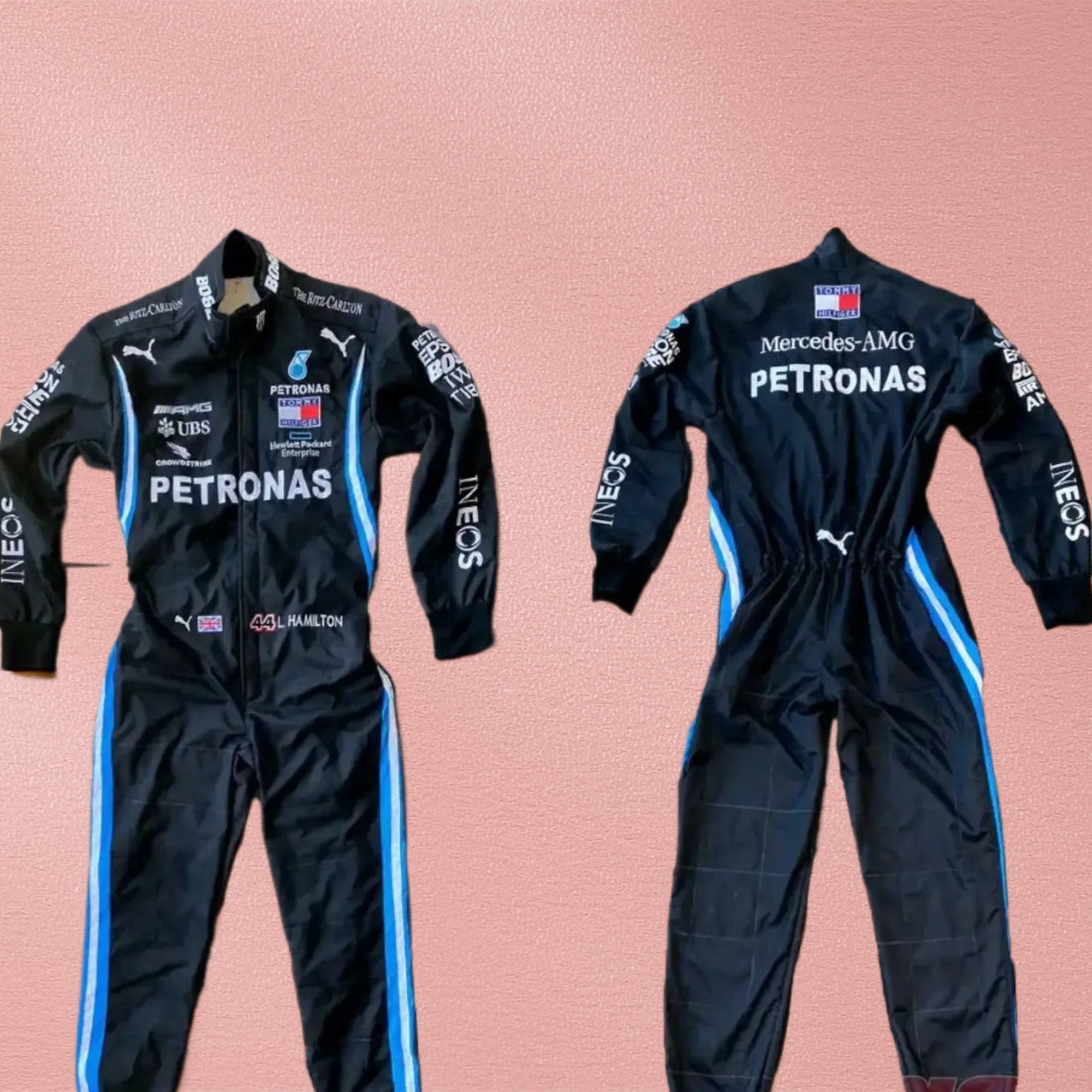 2020 Lewis Hamilton Mercedes AMG F1 Embroidery Race Suit