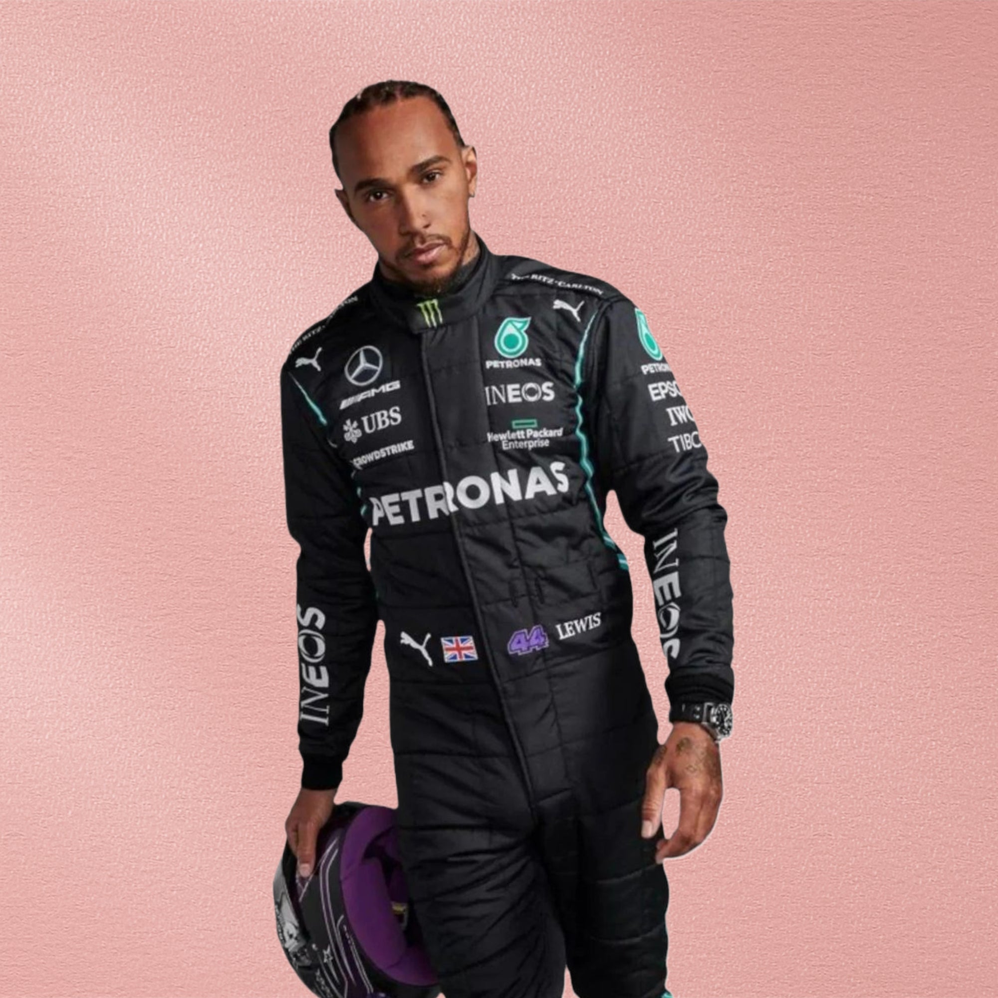2020 Lewis Hamilton Mercedes AMG F1 Replica Race Suit
