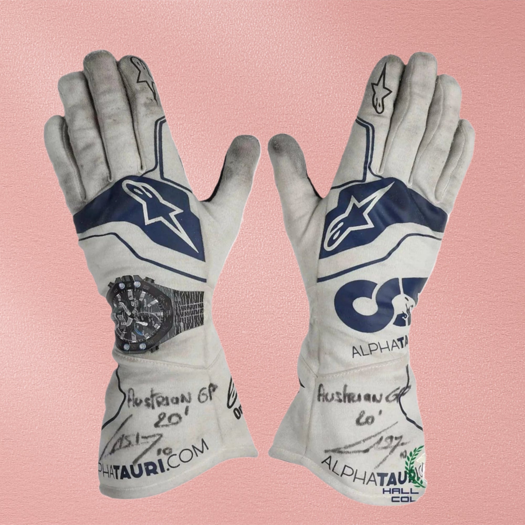 2020 Pierre Gasly AlphaTauri Scuderia F1 Racing Gloves