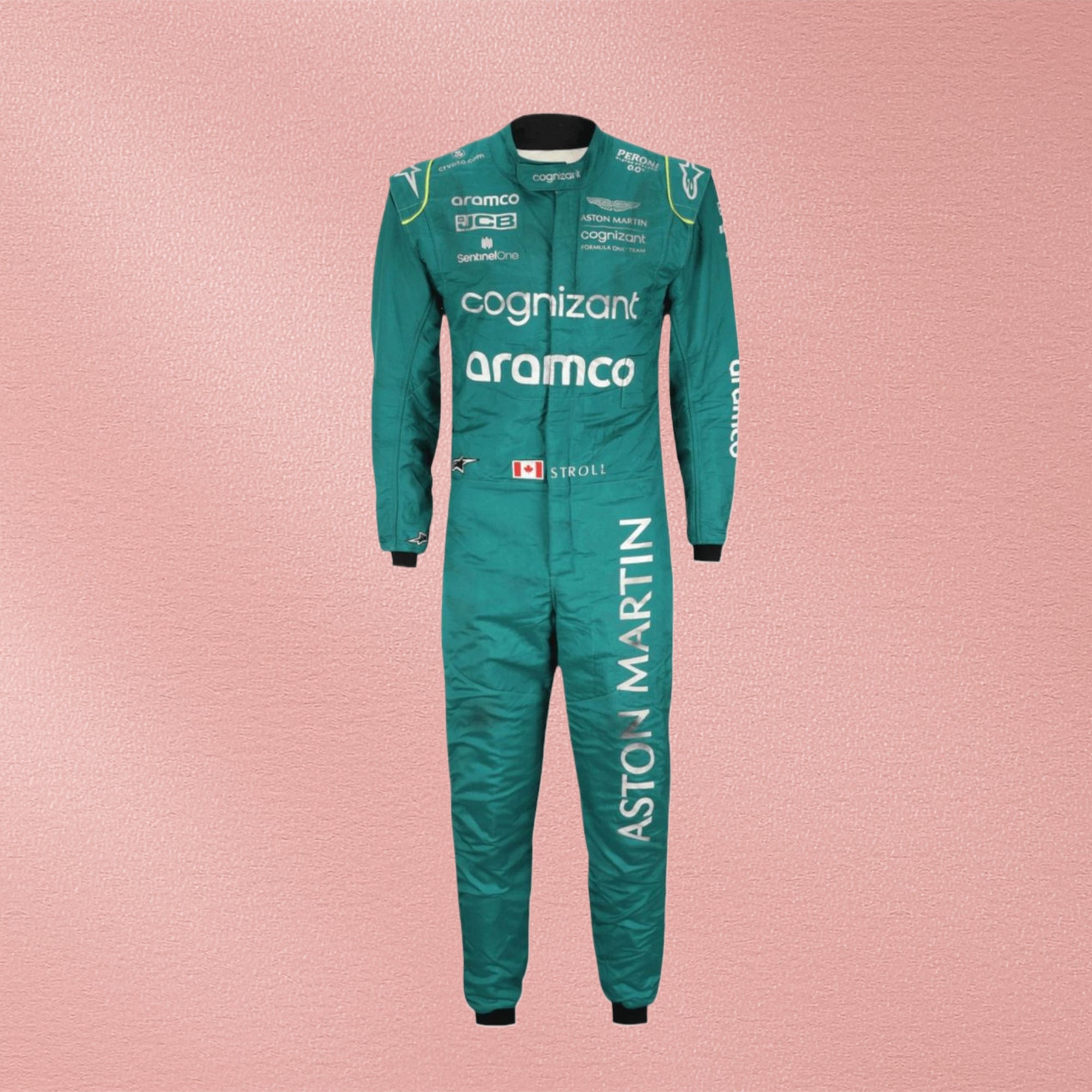 2022 LANCE STROLL ASTON MARTIN F1 RACE SUIT - CANADIAN GP
