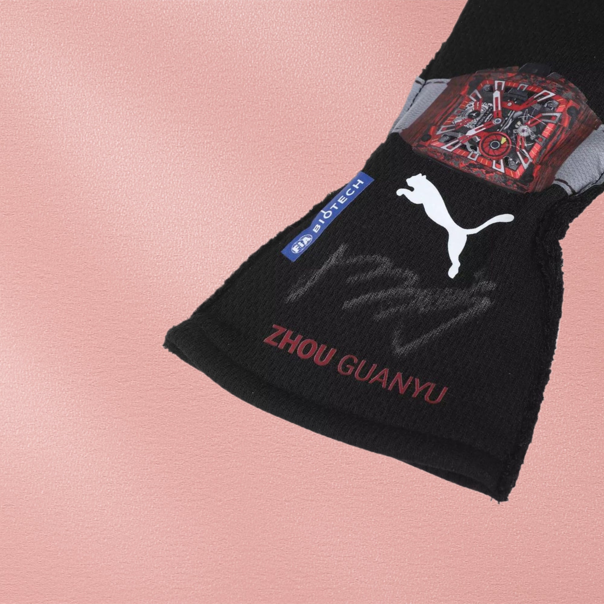 2023 Zhou Guanyu Replica Alfa Romeo F1 Race Gloves