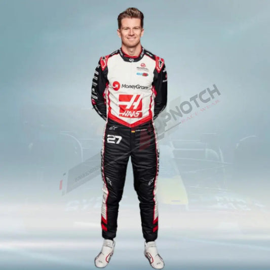 2024 Nico Hulkenberg F1 Race Suit F1 Team Haas Replica Race Suit