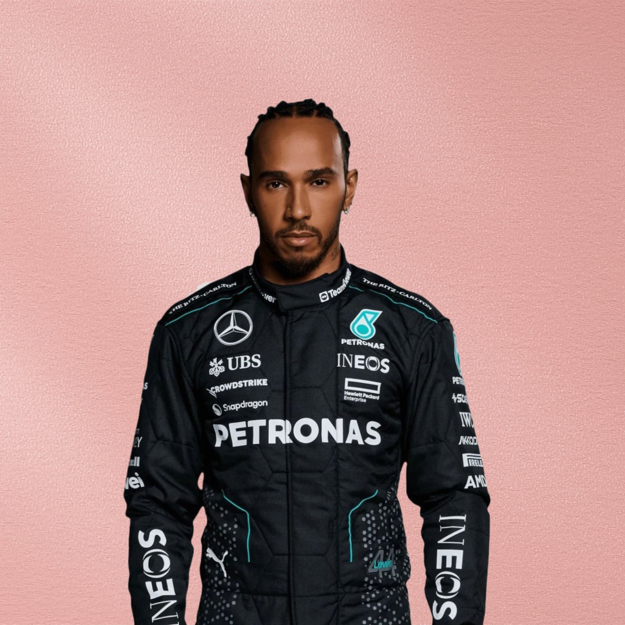 2024 Lewis Hamilton Mercedes AMG F1 Team Suit
