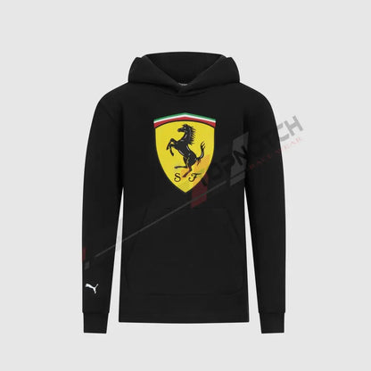 Scuderia Ferrari F1 Kids Logo Black Hoodie