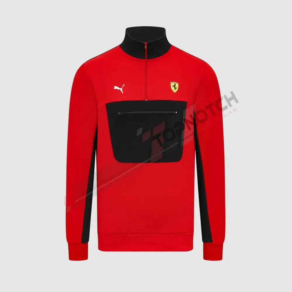 Scuderia Ferrari F1 Logo 1/4 Zip Sweater