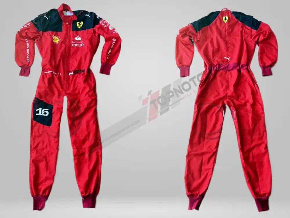 Charles Leclerc 2023  Embroidery Racing Suit / Ferrari F1