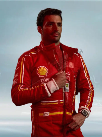 2024 F1 Race Suit Carlos Sainz Scuderia Ferrari Racing