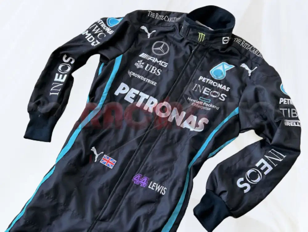 Lewis Hamilton 2022 Racing Suit F1 Mercedes AMG Petronas  | F1 Replica Embroidery Race Suit