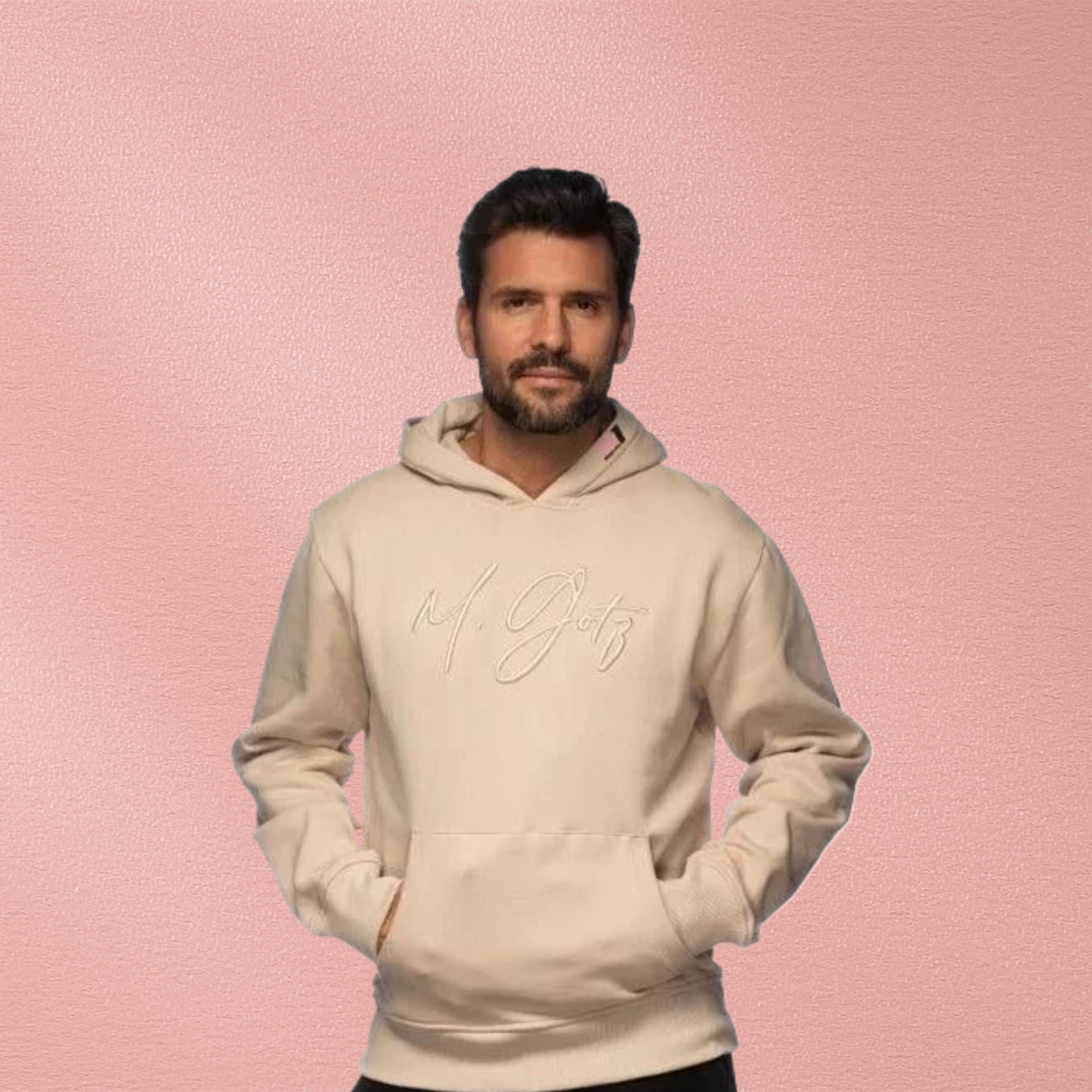 Maximilian Götz Hoodie Signature sand