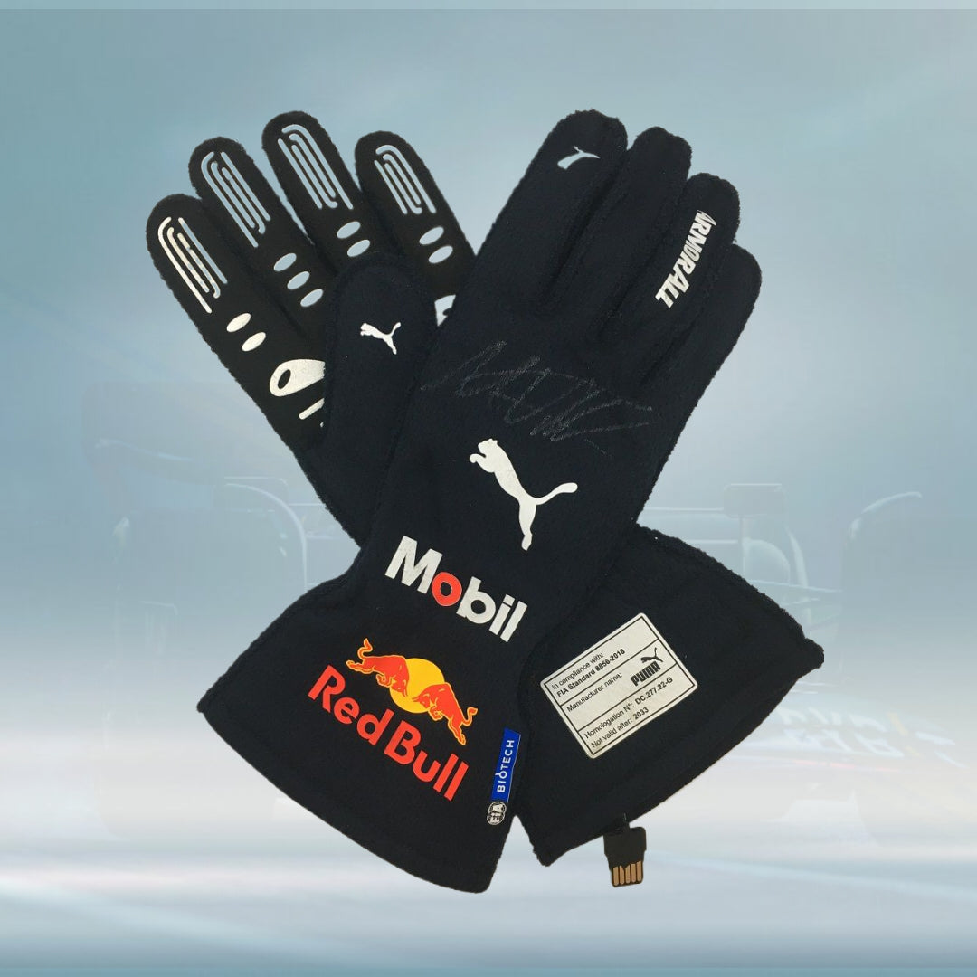Max verstappen Redbull Oracle Racing 2022 Gloves F1