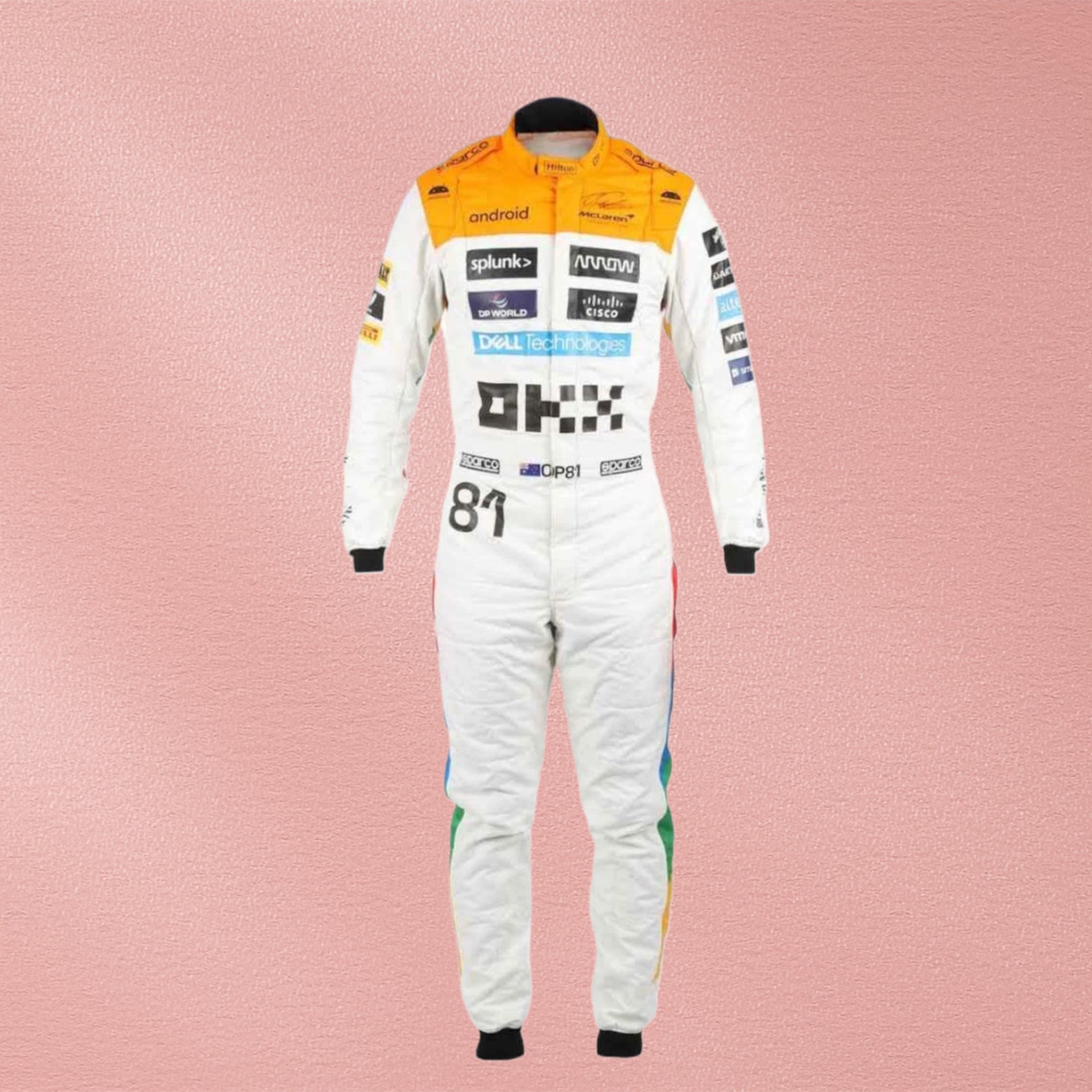 NEW MCLAREN SILVERSTONE OSCAR PIASTRI 2023 F1 TEAM RACE SUIT