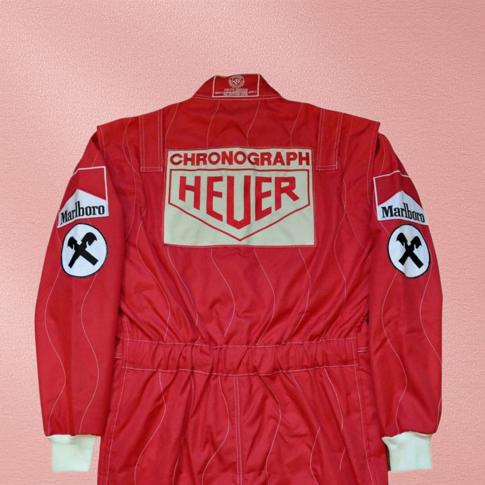 NIKI LAUDA SIGNED FERRARI 1977 F1 REPLICA Embriodered Race SUIT