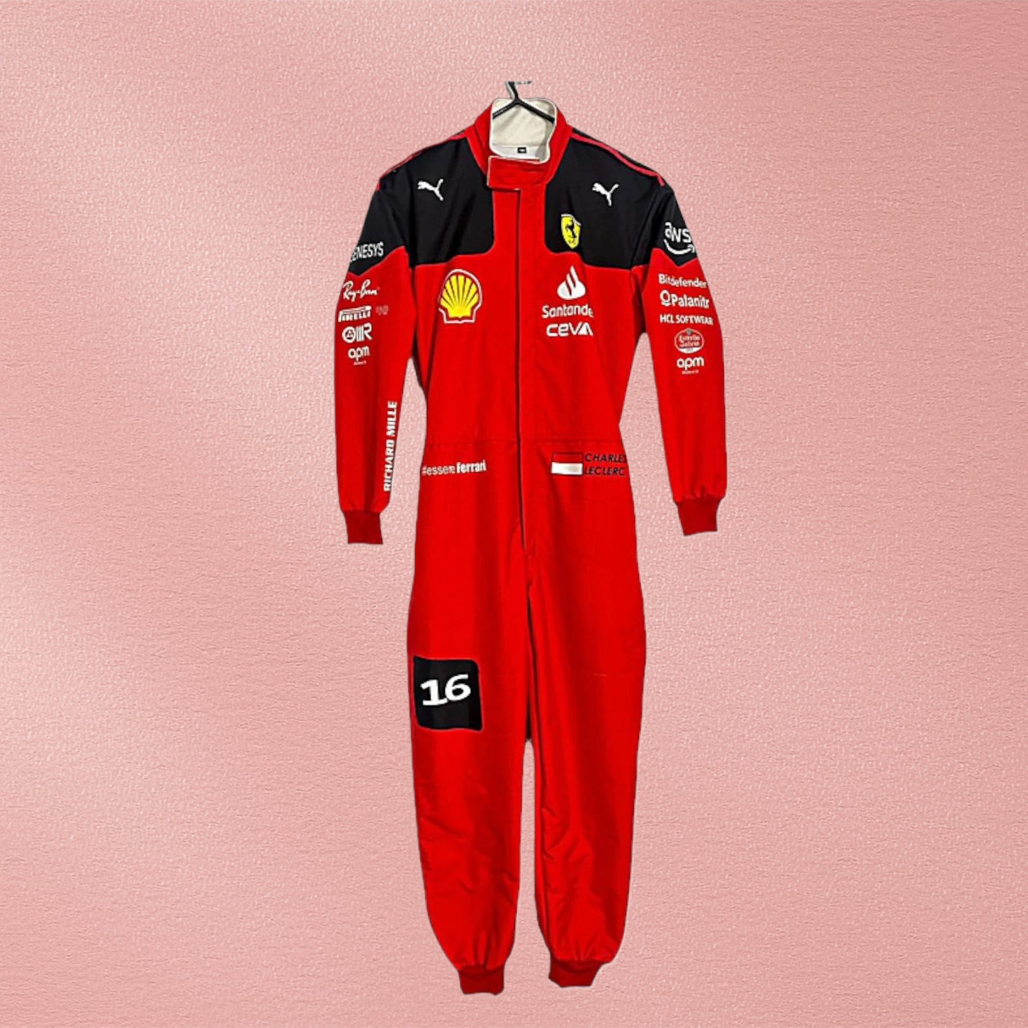 New Charles Leclerc 2023 Race Suit Ferrari F1