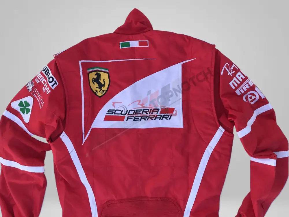 Vettel 2017 Embroidery racing suit / Ferrari F1