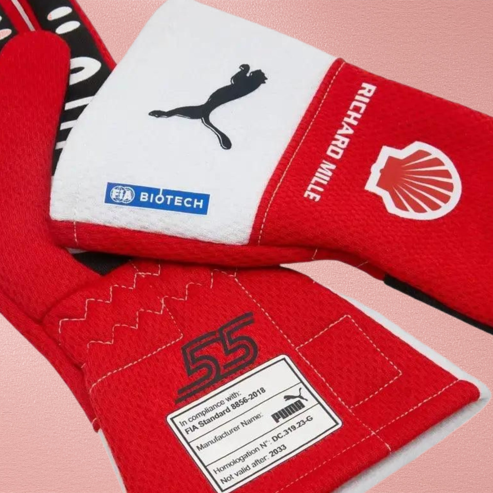 Scuderia Ferrari Carlos Sainz F1 PRO gloves - Joshua Vides