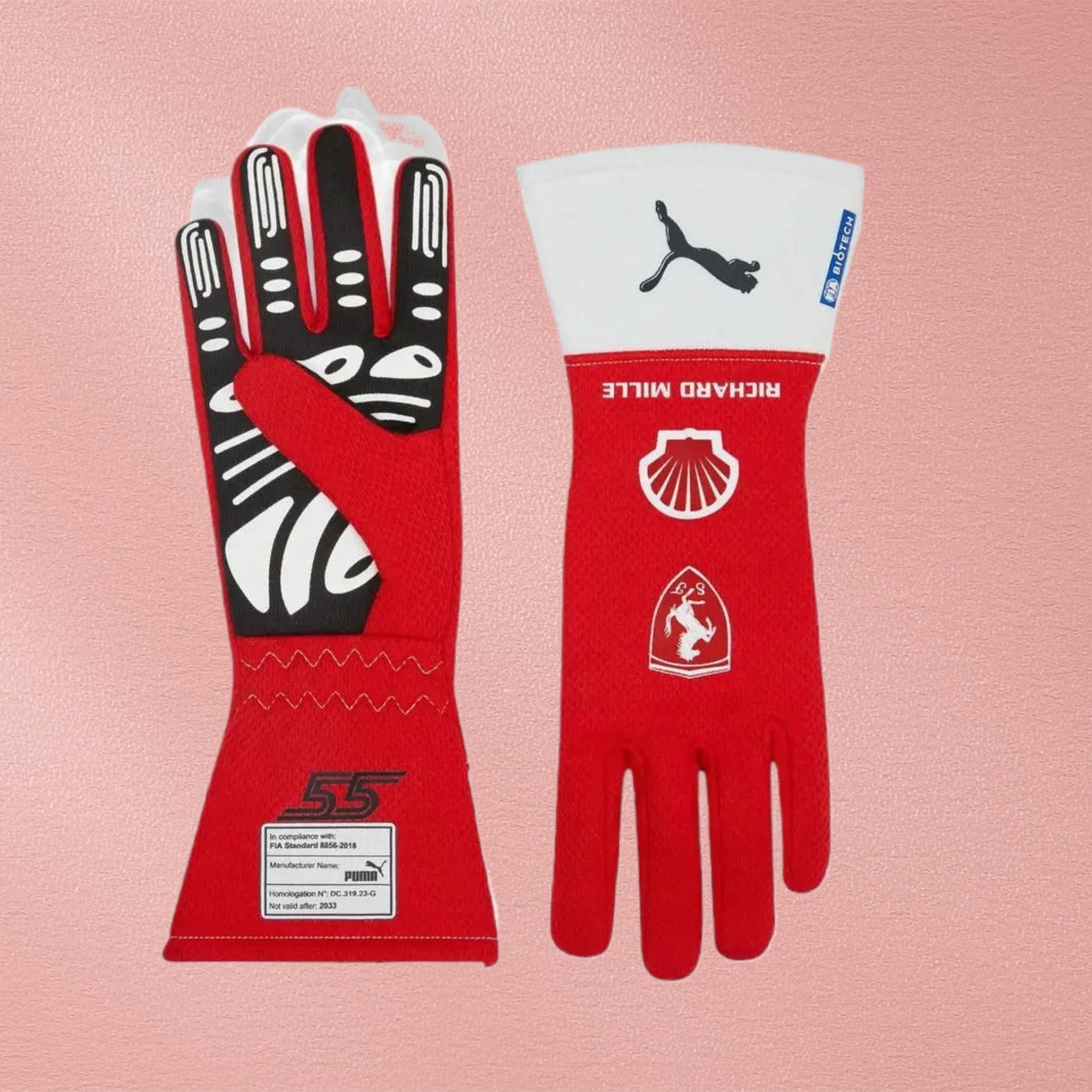 Scuderia Ferrari Carlos Sainz F1 PRO gloves - Joshua Vides