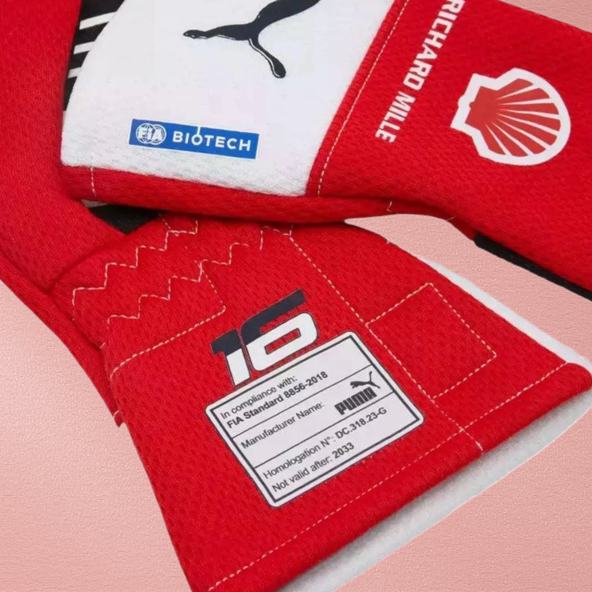 Scuderia Ferrari Charles Leclerc F1 PRO gloves - Joshua Vides