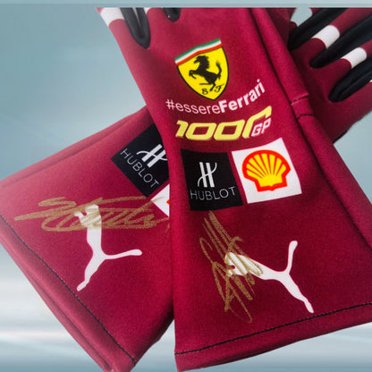 Sebastian Vettel 1000GP F1 Racing Ferrari Gloves 2020