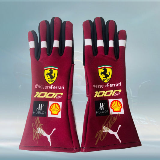 Sebastian Vettel 1000GP F1 Racing Ferrari Gloves 2020