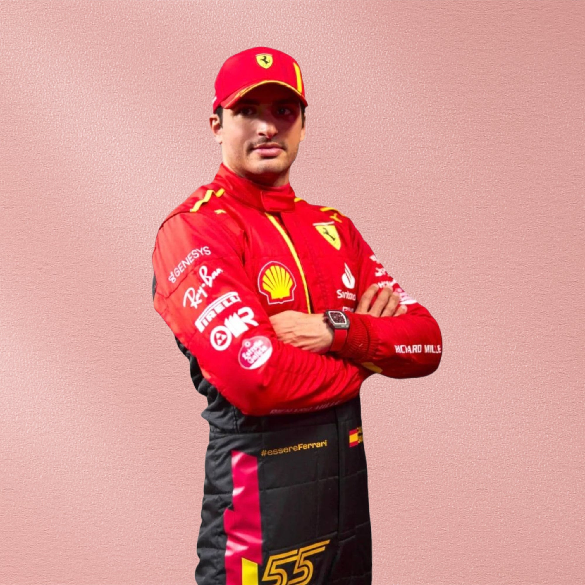 Special Ferrari Race Suit Carlos Sainz 2023 F1 Spain GP