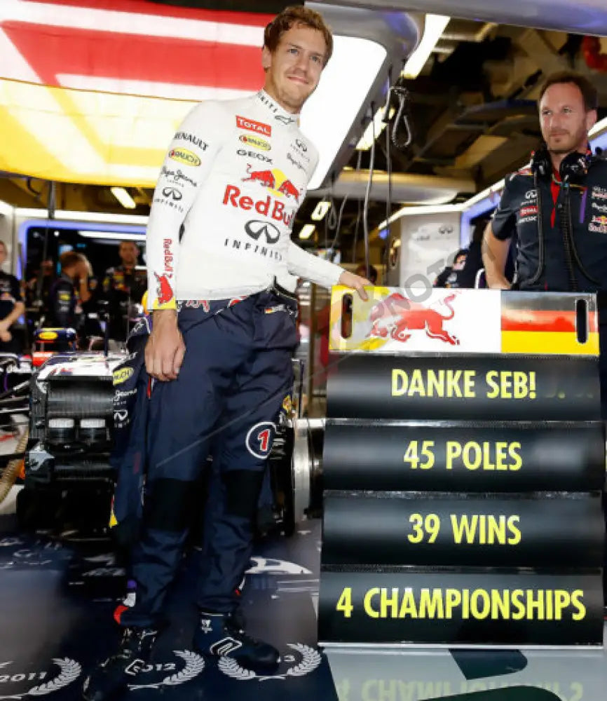 2014 Sebastian Vettel Race US GP Red Bull Racing F1 Shoes