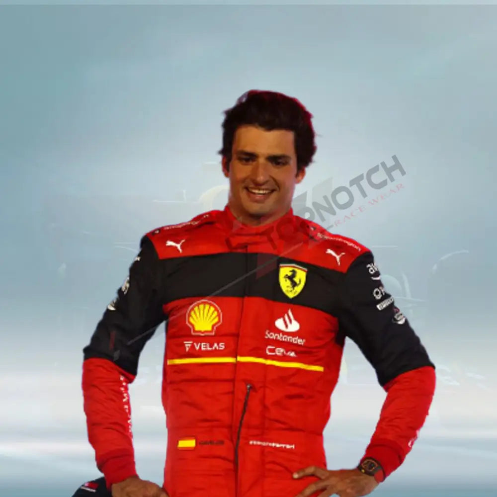 New Carlos Sainz Scuderia Ferrari Race Suit 2022 F1