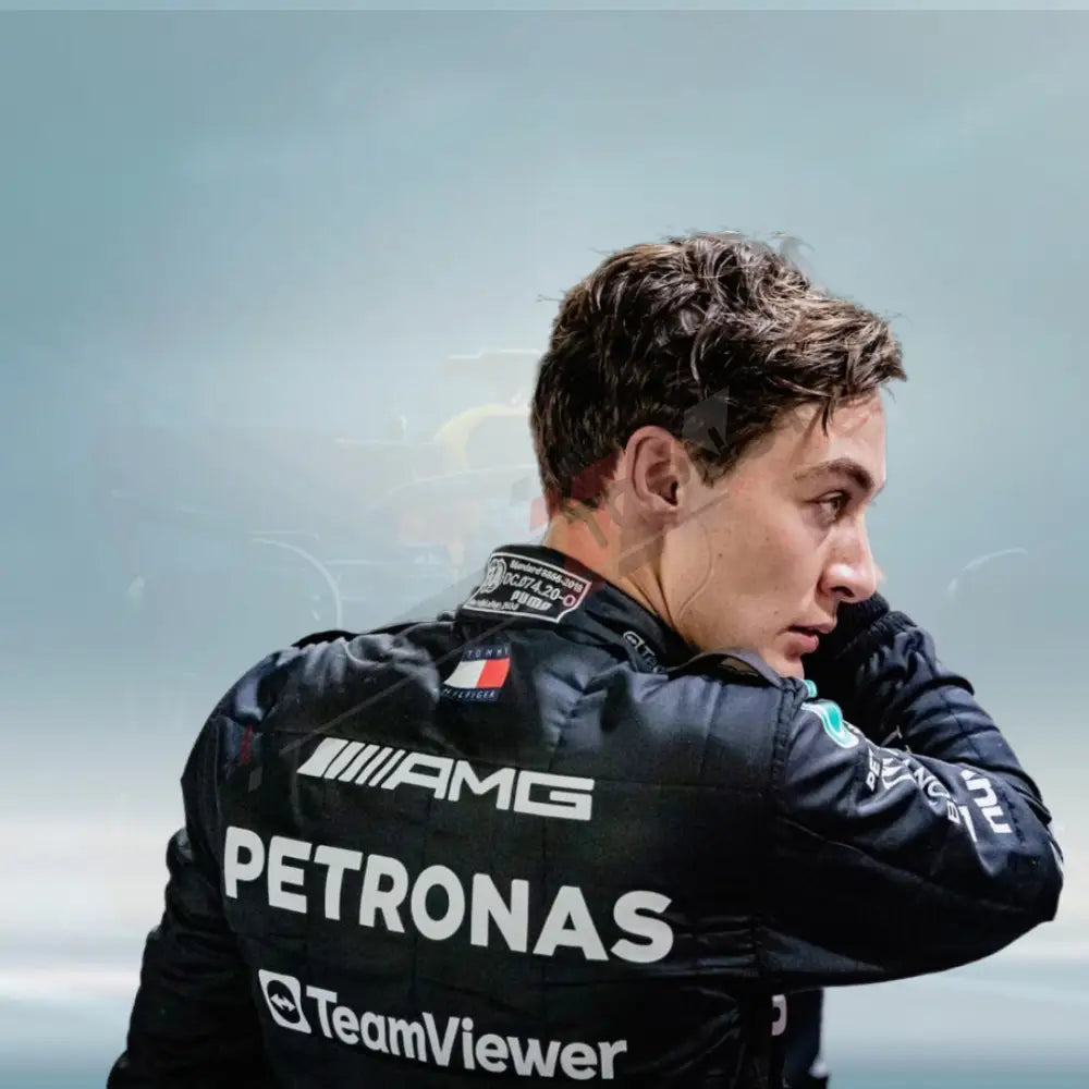 George Russell suit 2023 Mercedes AMG Petronas F1