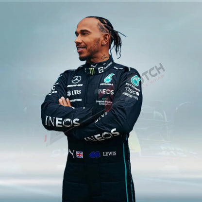 2022 New Lewis Hamilton Race Suit F1 Mercedes AMG Petronas