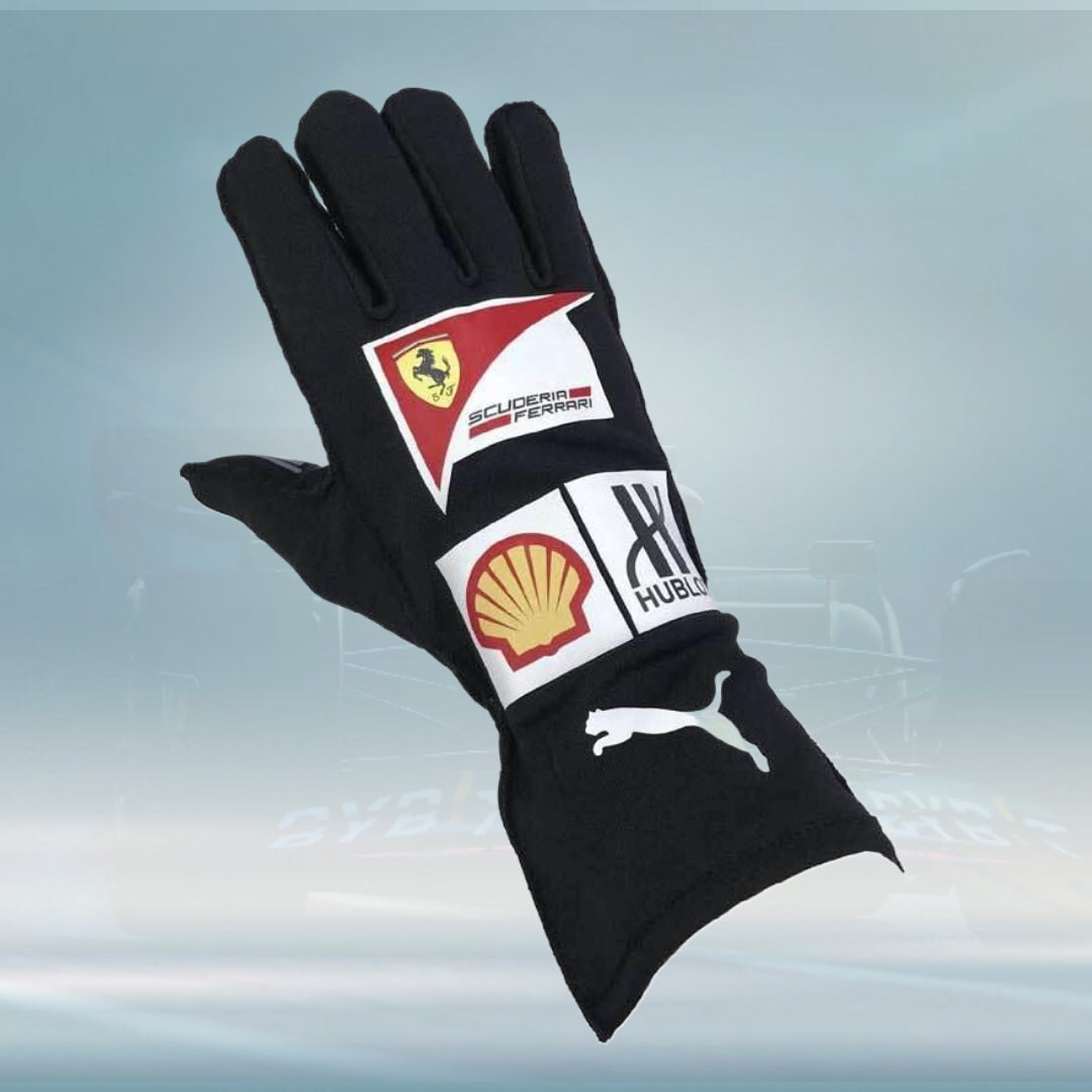 F1 Sebastian Vettel Race gloves Ferrari 2017