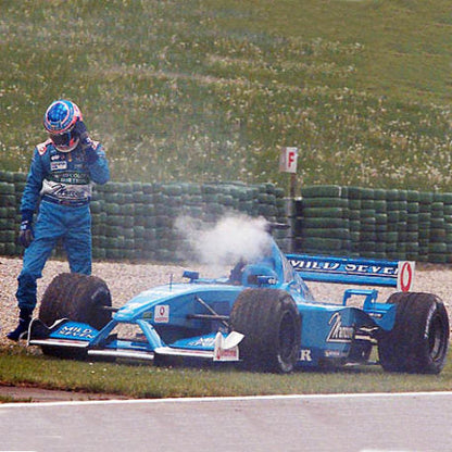 2001 Jenson Button Race Worn Benetton Formula 1 Boots