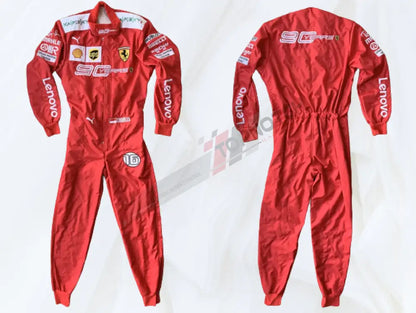 Charles Leclerc 2019 Ferrari 90Years Embroidered race suit | F1 Replica Embroidery Race Suit