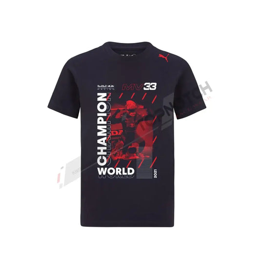 2021 Max Verstappen World Champion Red Bull Racing F1 T-shirt