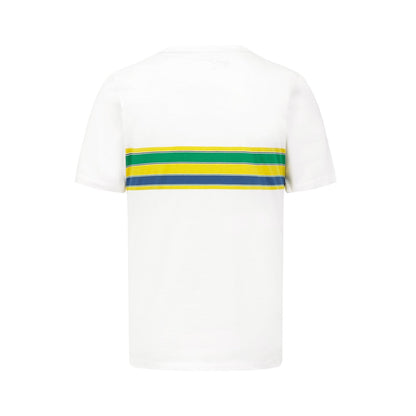 2022 Ayrton Senna Brazil Mens Stripe t-shirt