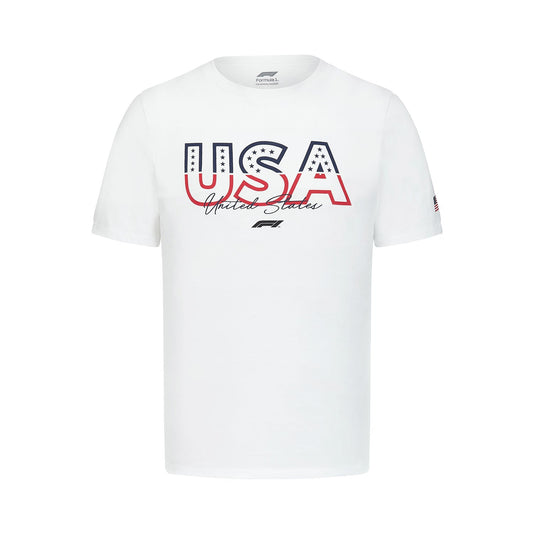 2022 Formula 1 Collection Mens USA T-shirt